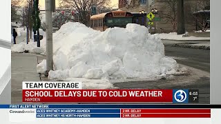 Hamden schools delay start due to bitter cold temperatures