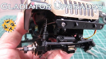 1/24 Scale Axial SCX24 Jeep Gladiator | Ep. 6 - Upgrades - Brass Weights and Metal Front Axle