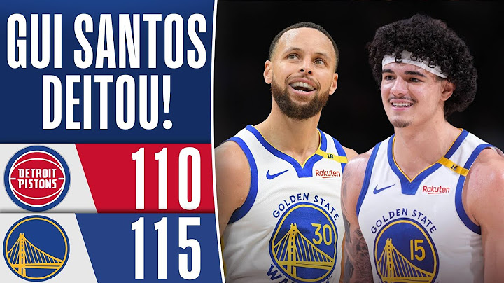 GUI SANTOS and CURRY put on a SHOW, and WARRIORS beat the PISTONS - HIGHLIGHTS