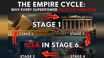 The Empire Cycle: Why Every Superpower Falls the Same Way (USA in Stage 6)