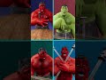 The best episodes of the Green and Red Hulk battles ! #shorts