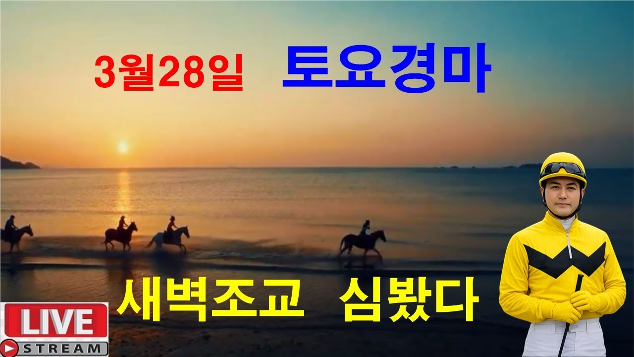 3월28일 토요경마 새벽조교 분석방송 경마예상 추천마번 복병마  온종일 라이브 방송 경마장 심마니 박달재 서울경마 부경경마 제주경마 경주분석 추천마번 예상방송 박달재