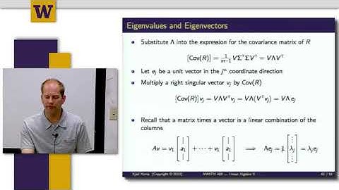 Mathematical Methods for Quantitative Finance || 08 W6 7  Eigen values and Eigen vectors 32 09