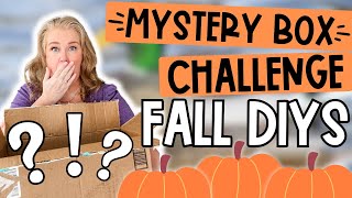 Fall Diys That Will Make Your House So Cozy Easy Dollar Tree Diys Mystery Box Challenge