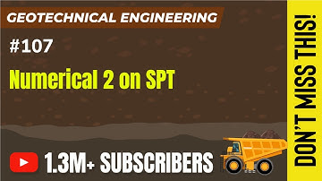 Numerical 2 on SPT | Bearing Capacity | Geotechnical Engineering - GATE
