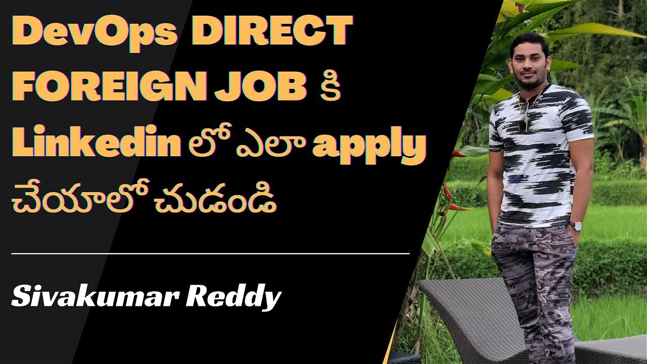 How to apply DevOps Foreign jobs How to apply DevOps onsite jobs