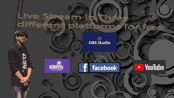 How to stream in three platforms for free || Youtube Facebook and Twitch || Sheikh Gaming
