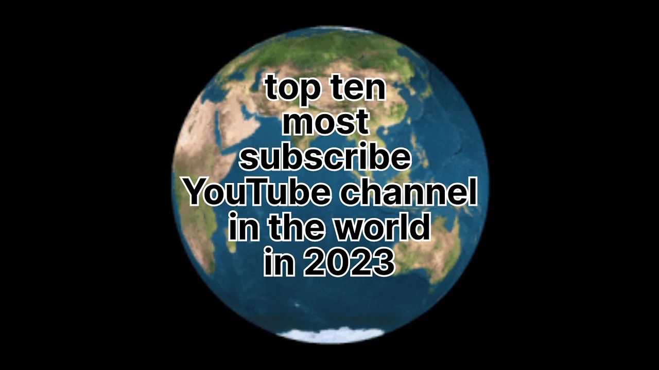 top ten most subscribed youtube channel in the world #viral # ...
