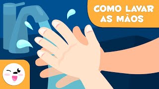 Como lavar as mãos - Lavar as mãos em 10 passos - Higiene de mãos