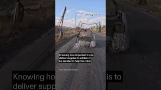 Ukrainian Soldier Rescued a UGV Tangled in Nets #warinukraine