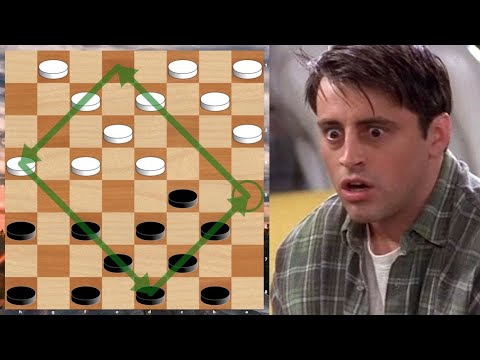 Видео: Гениальные шашечные комбинации. №6