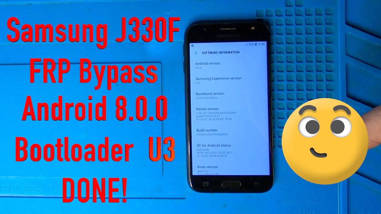 Samsung J330 FRP U3 Bypass Google account unlock
