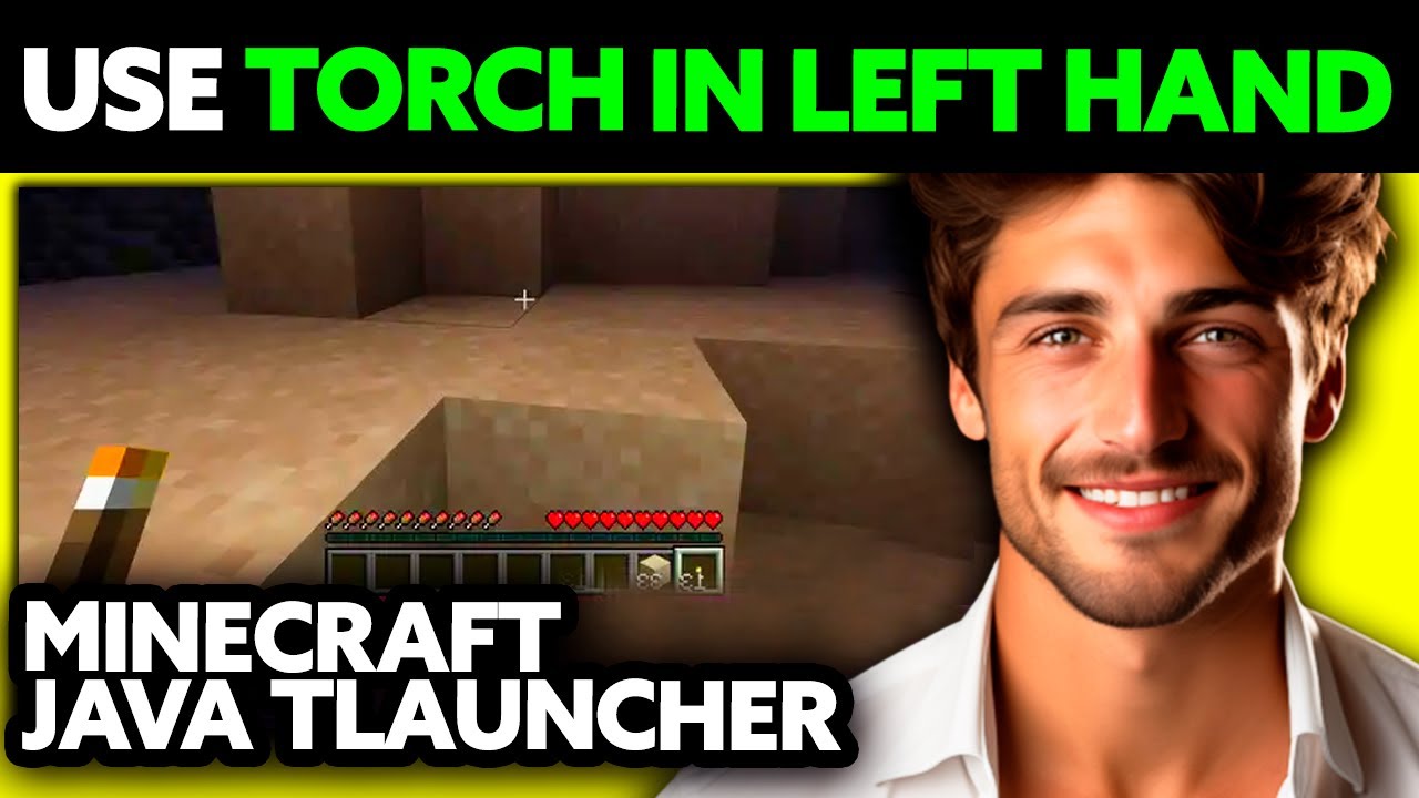 How To Use Torch in Left Hand Minecraft Java TLauncher (2025) - Step by ...