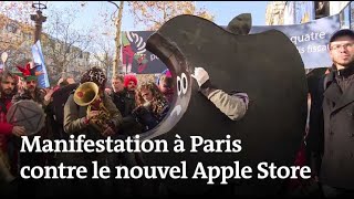 Apple Store : manifestation contre le nouveau magasin à Paris