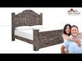 Ashley lynnton king poster bed with storage b297b10  key home