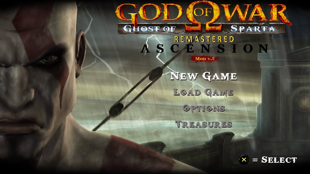 God of War: Ghost of Sparta REMASTERED Ascension MOD v.5 (slowmo) All  Version PC/Android (PPSSPP) 