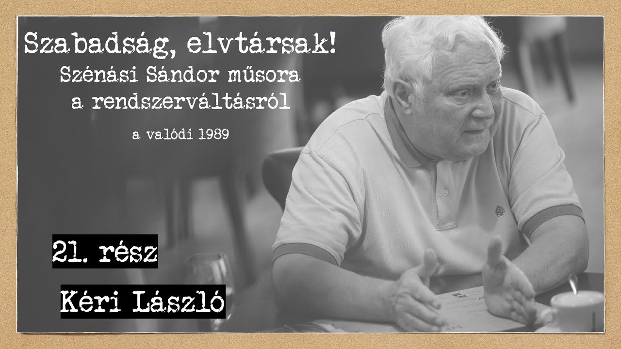 30 éves a rendszerváltás #21: Kéri László