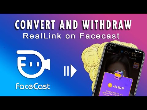 How To Withdraw RealLink Coins On BuzzCast (formerly Facecast)