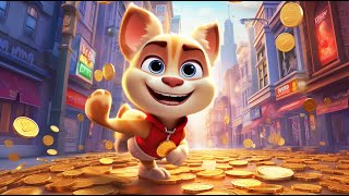 Talking Tom Gold Run | Хэнк Изо Всех Сил Старается Побить Предыдущий Рекорд: Набрано 500 000 Очков…