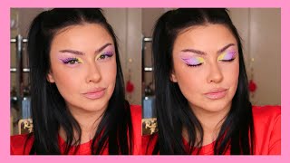 Pastel cut crease makeup tutorial