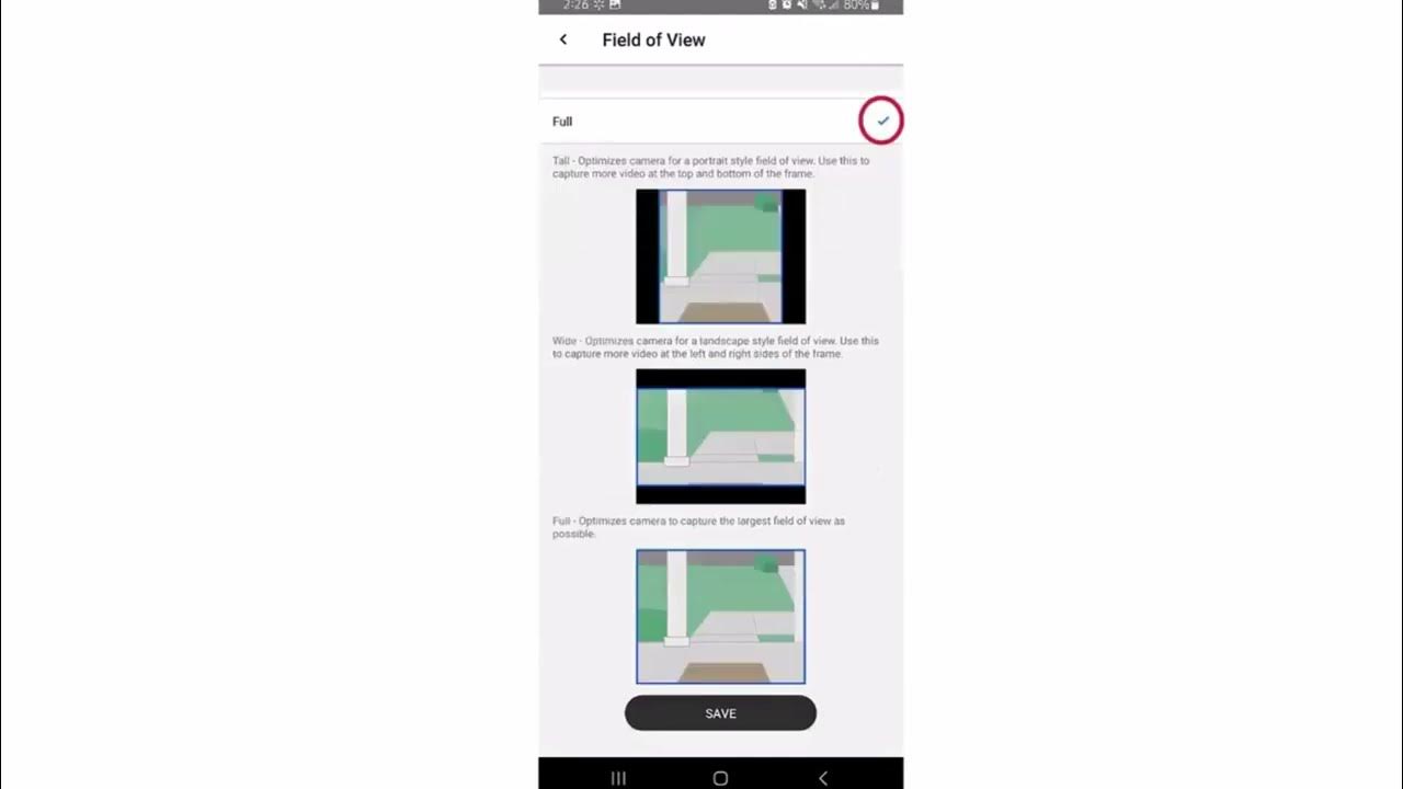 How to change video settings on the first alert pro resideo vx1