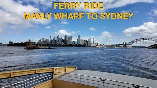 Ferry Ride from Manly Wharf to Sydney