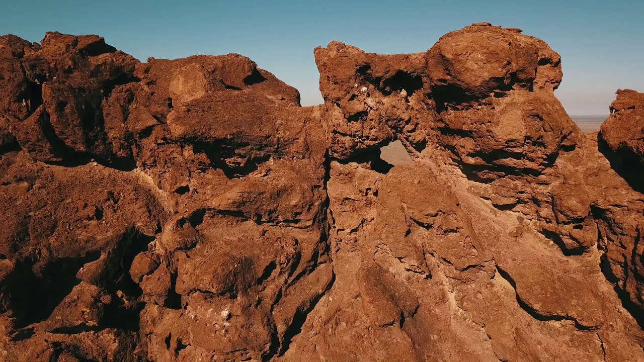 Flying drone through hole in Picacho Peak, Yuma AZ. YouTube