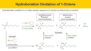 Hydroboration/Oxidation of 1-Octene Experiment, Part 3: Week 2 Prelab Lecture