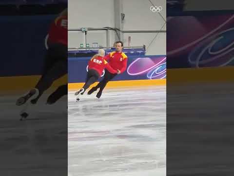 Olivia & Tim bringing the energy 🔥 #MilanFigureSkating