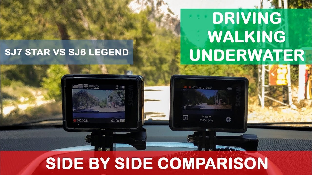 SJCAM SJ7 STAR vs SJ6 LEGEND - SIDE  BY SIDE COMPARISON