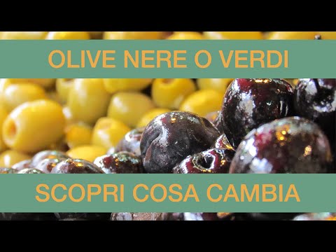 Video: Differenza Tra Olive Verdi E Nere