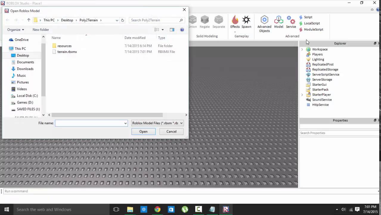 Roblox Make Terrain From 3d Meshes Hd Youtube - how to download a roblox mesh