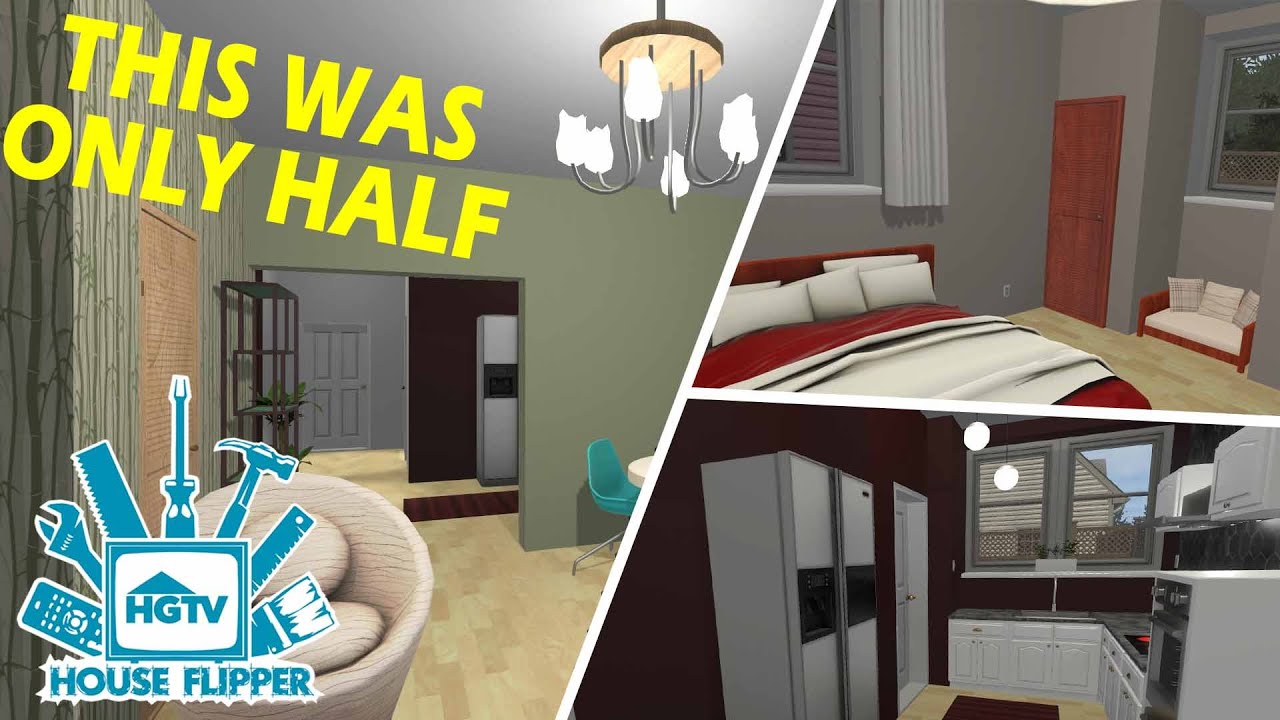 House Flipper HGTV DLC #3 - The HALF HOUSE Project - YouTube