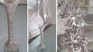 MR. AND MRS. WINE GLASSES | HOW TO MAKE GLAM WINE GLASSES ON A BUDGET | GLAM DIY 2019