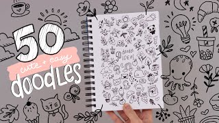 50 Cute Doodle Ideas For When Youre Bored At School Easy Beginner Doodles