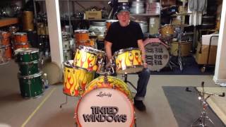 Bun E. Carlos’s Ludwig West Coast Chopper Flame Legacy Drum Set