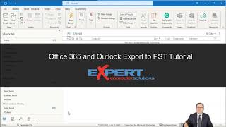 export email to a pst file using microsoft outlook and office 365.