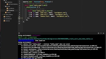 KnexJS Tutorial - 4 - Seeding the DB in Postgres