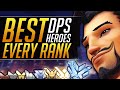 BEST DPS HEROES you MUST PLAY at Every Rank - Best Meta Tips to CARRY | Overwatch Pro Ranked Guide