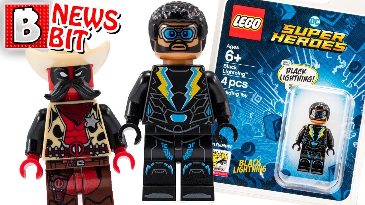 Exclusive SDCC 2018 BLACK LIGHTNING Minifigure is GREAT! Joining DEADPOOL Sheriff! | BV NEWS BIT