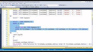 86.How to handle duplicate Records in SQL Server || Telugu
