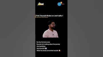 Rounak sir at Josh Talks 😍🔥! Must WATCH !! @JoshTalksMarathi