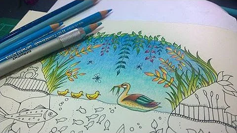 Colouring Tutorial: Colour With Peta.  Duck Pond, ...