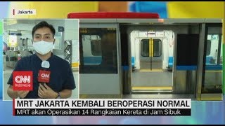 Transisi PSBB, Operasional MRT Jakarta Kembali Normal