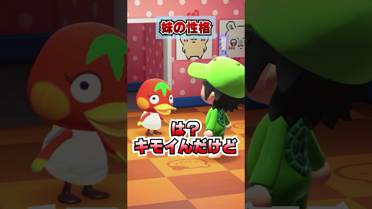 妹と弟の理想と現実 [あつまれどうぶつの森]
