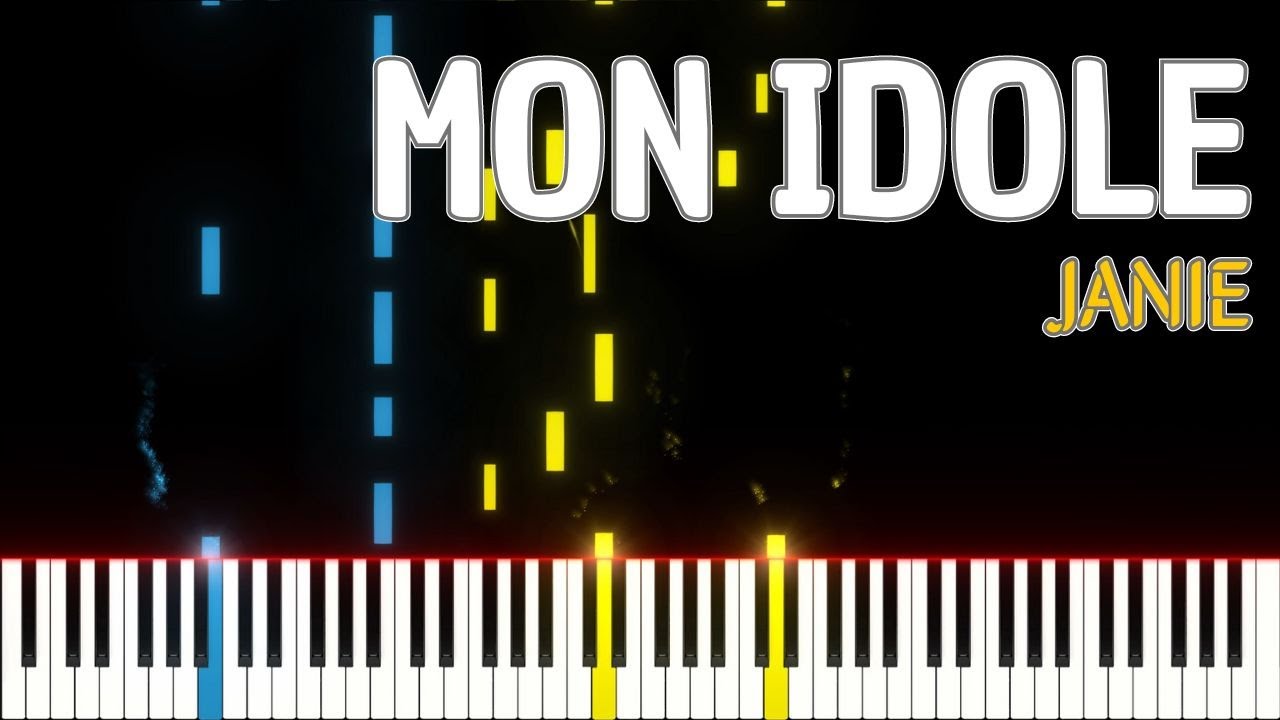 🚩Mon idole / JANIE (Piano Tutorial) #pianotutorial