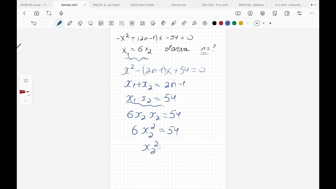 Tənliklər mövzusuna aid maraqlı sual☺️ 