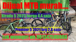 JUAL SEPEDA MURAH //ada xtrada 5 2023,premier 5 2021 ,cascade 4 , lokasi wonogiri