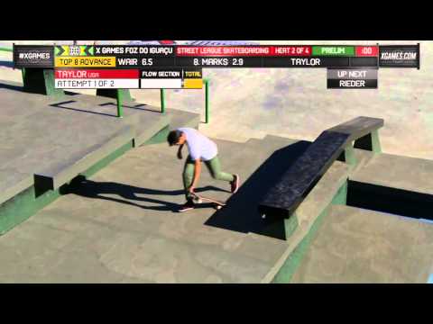 Mikey Taylor  SKATE -X Games 2013 Brazil