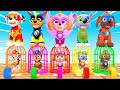 Paw patrol guess the right door escape room challenge animals tire game cow mammoth elephant tiger